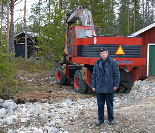 Gunnar på väg till Adenviken